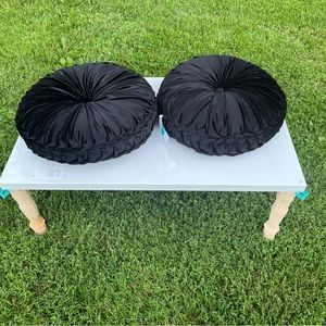 Black Tufted Pillow
